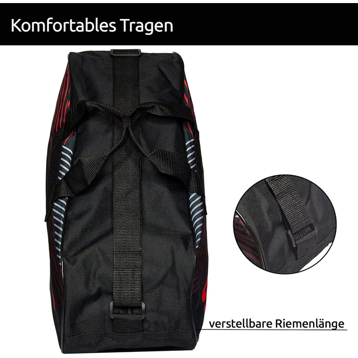 Сумка для ковзанів Sherwood: для ковзанярів, роликів та хокею (Redline)