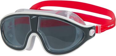 Унісекс маска для плавання Speedo Biofuse Rift, розмір універсальний, колір лавовий червоний/сірий/димчастий