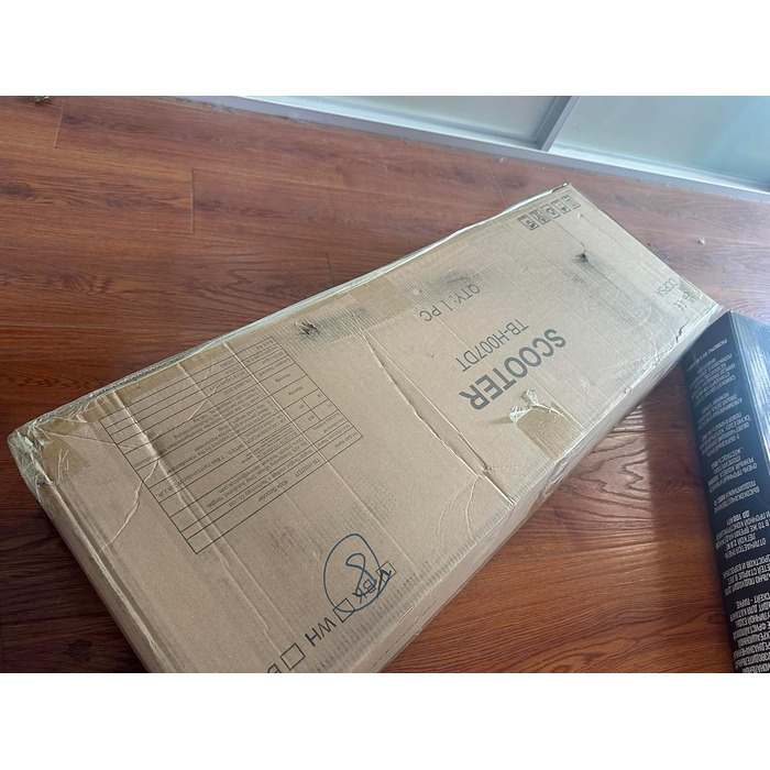 MEE GOO Скутер для дорослих з дисковою гальмом та подвійними амортизаторами, 200 мм PU-колеса, підшипники ABEC-7, неслизька дека (Рожевий/Білий/Синій) – Макс. 100 кг, СИНИЙ