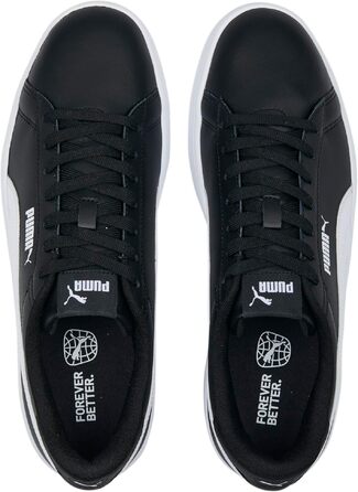 Кросівки Puma Smash 3.0 LS унісекс, чорні з білим (Puma Black/White), розмір 43 EU