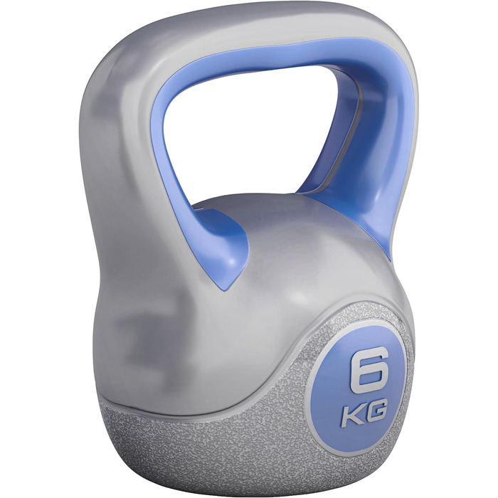 Kettlebell GORILLA SPORTS з пластика 2-20 кг – гиря для фітнесу, силових тренувань, різна вага, окремо або в наборі, з/без підставки
