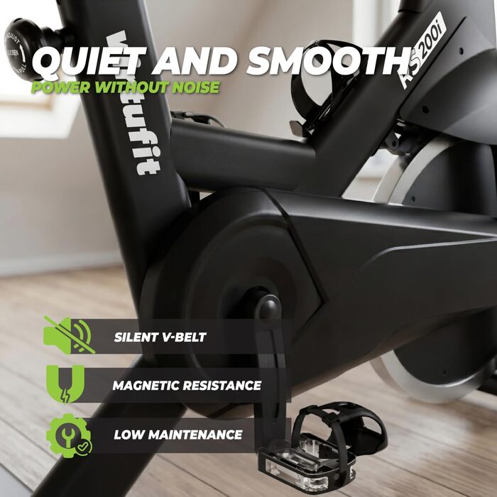 Велотренажер VirtuFit RS200i Indoor Cycle 2026: магнітний, Bluetooth, до 150 кг