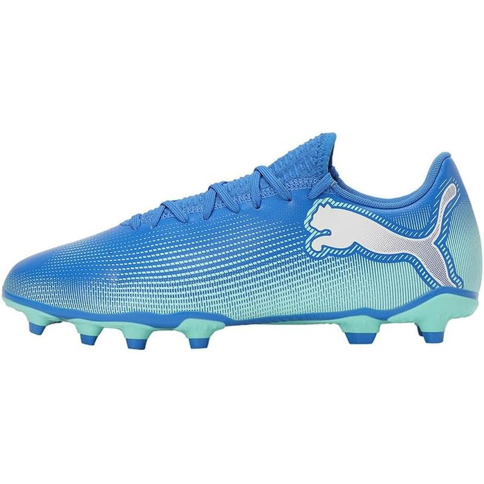 Кросівки футбольні PUMA Future 7 Play Fg/Ag, 40.5 EU, Hyperlink Blue/Mint/White