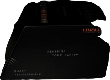 Смарт-велошолом LIVALL BH62 Neo з Bluetooth, вбудованими динаміками та мікрофоном, сигналами повороту, датчиком падіння, для дорослих, чорний-червоний, універсальний розмір (55-61 см)