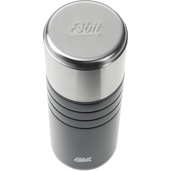 Термос Esbit Majoris з нержавіючої сталі, 1 л+, BPA-free, чорний і срібний, для дому, офісу та подорожей