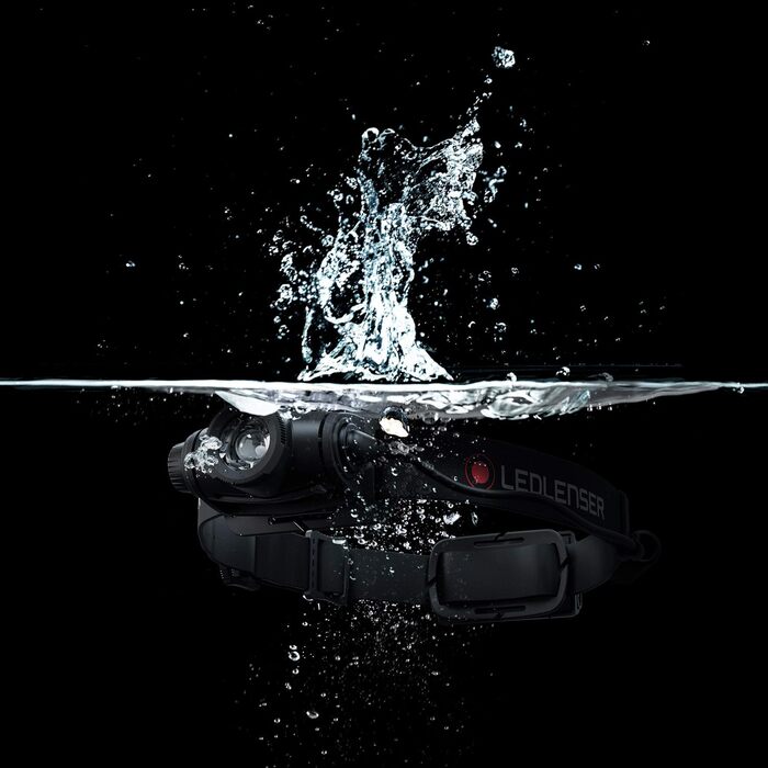 Ліхтар налобний Ledlenser H5 Core LED, 350 люмен, водонепроникний IP67, регульований, поворотний, з плавним регулюванням яскравості, 2xAA батарейки, дальність освітлення 160м, з батарейками