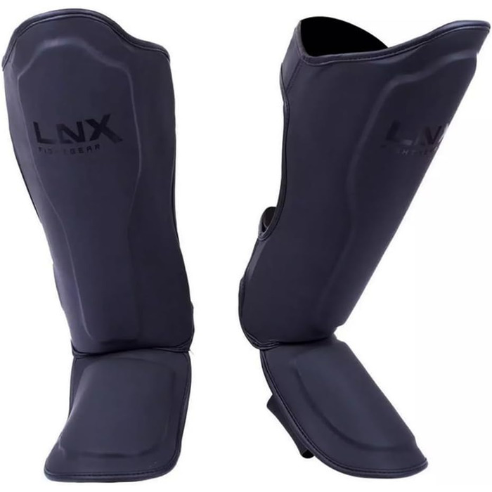 Захист гомілки LNX Muay Thai Pro Fight для кікбоксингу, чорний, розміри S-XL, чоловічий/жіночий