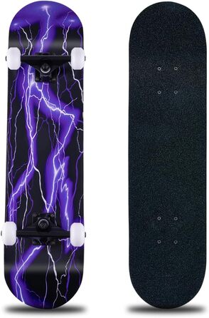 Скейтборд 31x8 дюймів, 8 шарів клену, ABEC-11, 95A, для дітей, підлітків, дорослих, для початківців