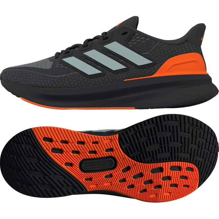 Кросівки чоловічі adidas Ultrarun 5 Carbon Matte Silver/Lucid Orange, розмір 47 1/3 EU