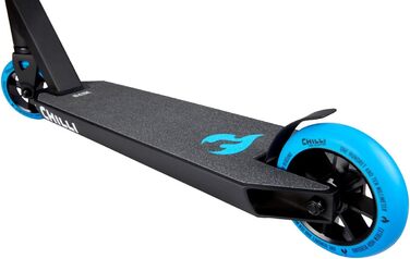 Скутер для трюків Chilli Pro Base/Rocky/Reaper - парк та вулиця, для початківців та професіоналів, H=82см, чорний/синій