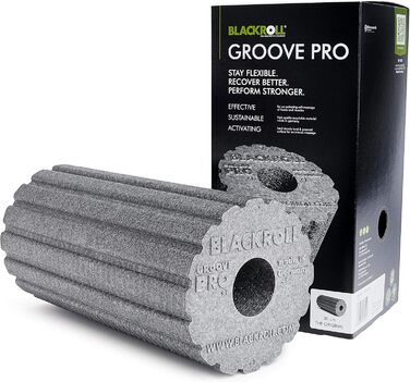 Масажний ролик Blackroll Groove PRO сірий, професійний