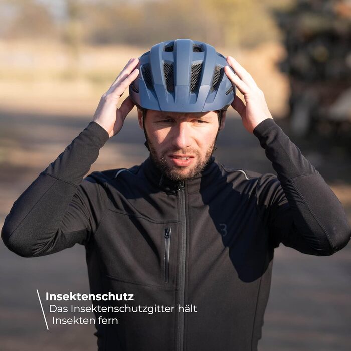 Велосипедний шолом BBB Cycling Condor 2.0 знімне візор MTB/шосе, синій матовий, L (58-62 см), travelbag