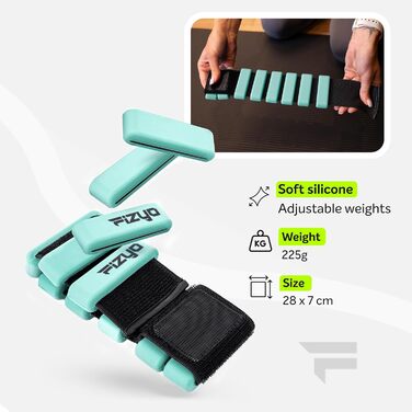 Набір регульованих важелів для зап'ястя Fizyo (2 шт.) – 225г, для йоги, танців, пілатесу, кардіо