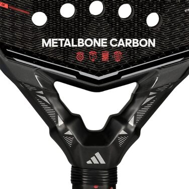 Ракетка для падел Adidas Metalbone Carbon 2026 453г чорна - професійна ракетка для гри в падел