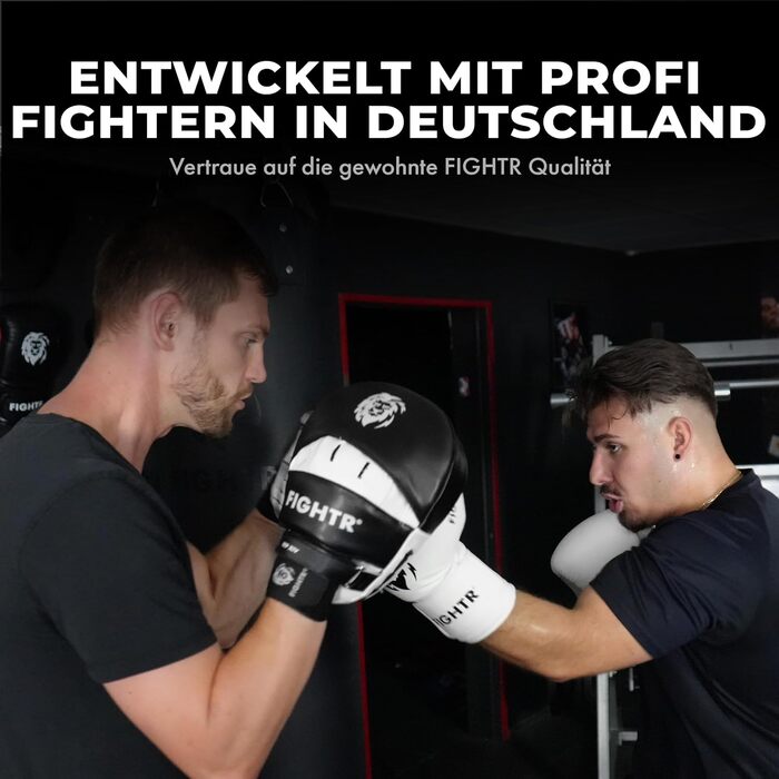 FIGHTR® Преміум лапи для боксу та єдиноборств з ідеальною амортизацією і стабільністю, у комплекті з сумкою | Фокус-пади для боксу, MMA, Муай Тай