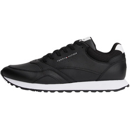 Чоловічі шкіряні кросівки Tommy Hilfiger Runner New Eva, чорні (Black Black White), розмір 40 EU