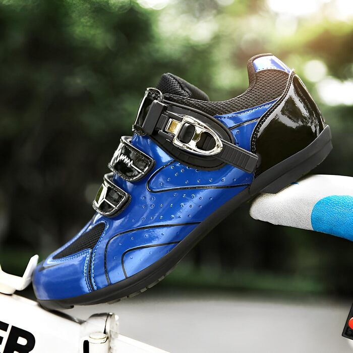 Велосипедні шкарпетки для чоловіків та жінок, унісекс. Шкарпетки для шосе, гірського велосипеда, велоспорту. Дихаючі, синього кольору, 44 EU