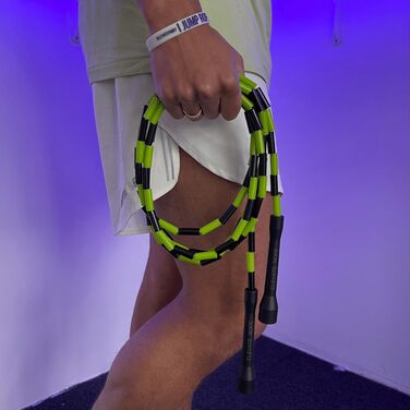 Набір скакалок Elevate Rope: 2 шт. регульовані, з додатком для тренувань. Підходить для дорослих та дітей. Швидкісні та з перлинками. Для занять в приміщенні та на вулиці. Колір: зелений