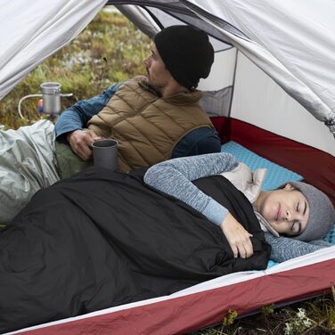 Спальний мішок Naturehike Ultraleicht: ультралегкий, компактний, для 3 сезонів, 190x75/205x85 см, вага 680/760 г, для походів, кемпінгу, рюкзаків, чорний, XL