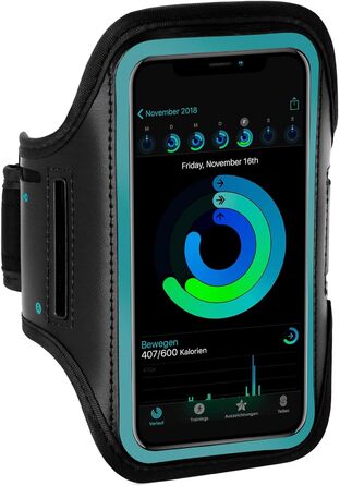 Спортивний чохол-нарукавник ONEFLOW для смартфона Apple iPhone 13 Mini, синій, для бігу, фітнесу, водостійкий тримач на руку