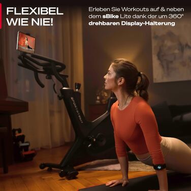 Sportstech sBike Lite: Розумний велотренажер з LED-дисплеєм та інтегрованим додатком для Full Body Workout - Німецька якість