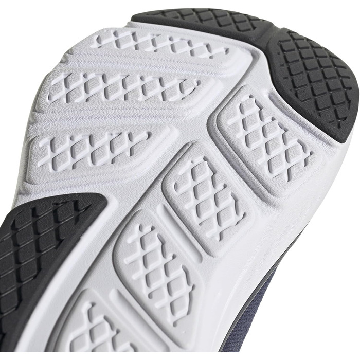 Чоловічі кросівки Adidas Cloudfoam GO Sock 44 EU, темно-синій, сріблястий, чорний