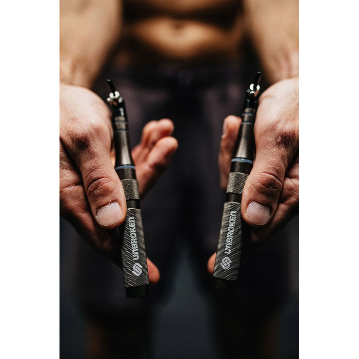 Професійна тренувальна скакалка Unbroken Speed Rope SR-PRO Gunmetal 3.2м