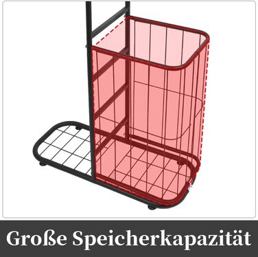 Стенд для зберігання баскетбольних м'ячів Ballständer: полиця для спортивного обладнання, відкидна стійка-тримач на 5 м'ячів та кошиків, баскетбольний кошик для регбі, волейболу, футболу