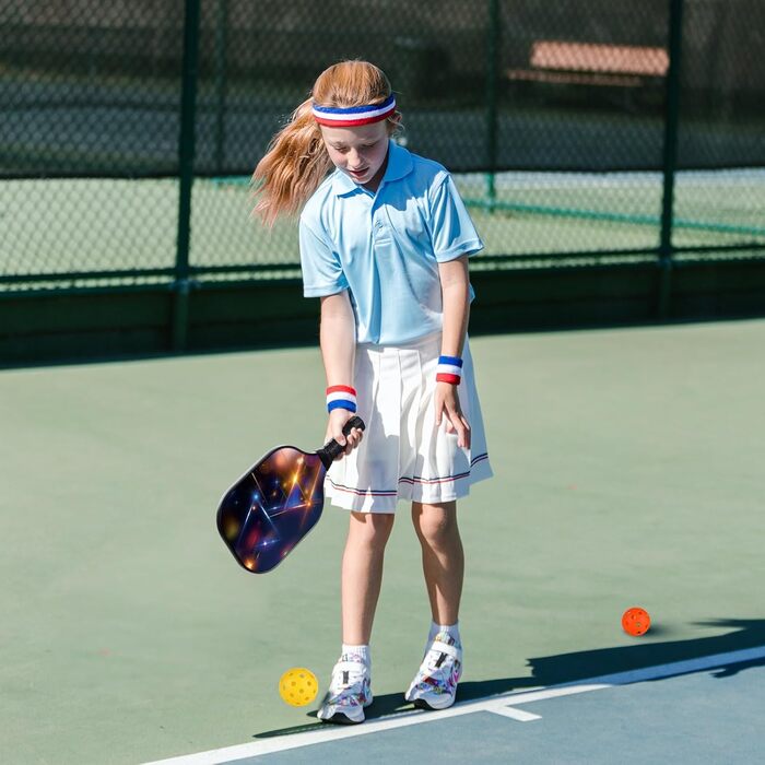 Набір для піклболу Achiou: 2 ракетки з фібергласовою поверхнею, 4 м'ячі (2 outdoor, 2 indoor), сумка Nebula Nexus