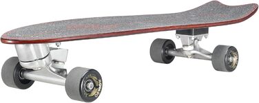 Лонгборд STAR SCOOTER Surf Skateboard Vintage Retro Cruiser, швидкісний, підшипники ABEC-11, унісекс, повний комплект, чорний