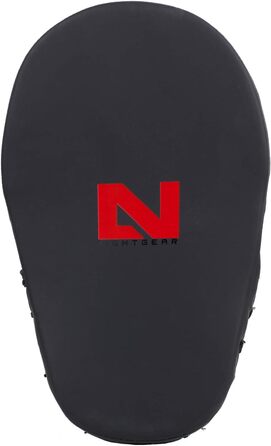 LNX Пади для рук Performance Pro, матові, чорні, вигнуті, для професійного тренування з боксу, кікбоксингу, муай-тай, MMA