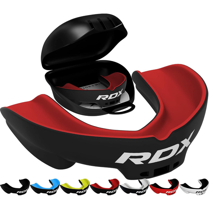 Капа для спорту RDX: захист зубів для MMA, кікбоксингу, хокею та інших видів спорту. Зручна та адаптована для дорослих (від 12 років).
