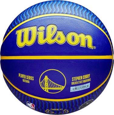 Баскетбольний м'яч Wilson NBA Stephen Curry для вулиці, розмір 7, міні, 17,8–74,9 см