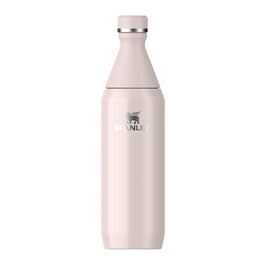 Термос Stanley 1913 All Day Slim 0.6л Рожевий Кварц - Ізотермічна пляшка з нержавіючої сталі, зберігає холод до 6 год, лід до 11 год, BPA-free