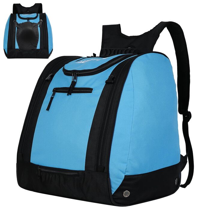 Сумка для гірськолижних черевиків AUMTISC: рюкзак для гірських лиж та сноуборду, підходить для рукавичок, куртки та маски. Колір: блакитний