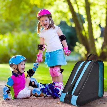 Сумка для роликових ковзанів та ковзанів, блакитна, універсальна (жіноча, чоловіча, дитяча)