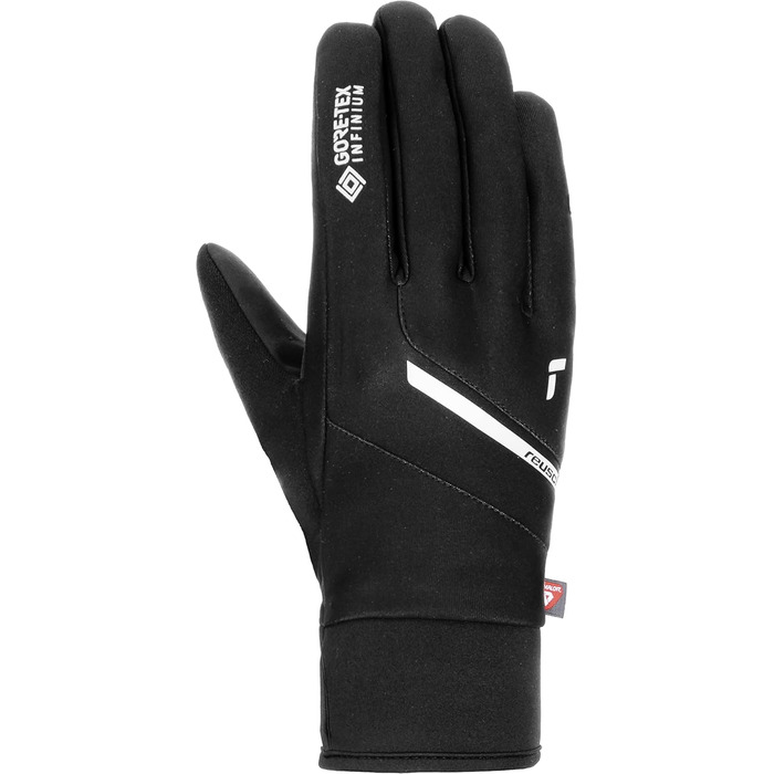Чоловічі лижні рукавички Reusch Versa Gore-Tex Infinium, теплі та вітрозахисні, з Touch-Tec для сенсорних екранів, зимові, чорні/сріблясті, розмір 9