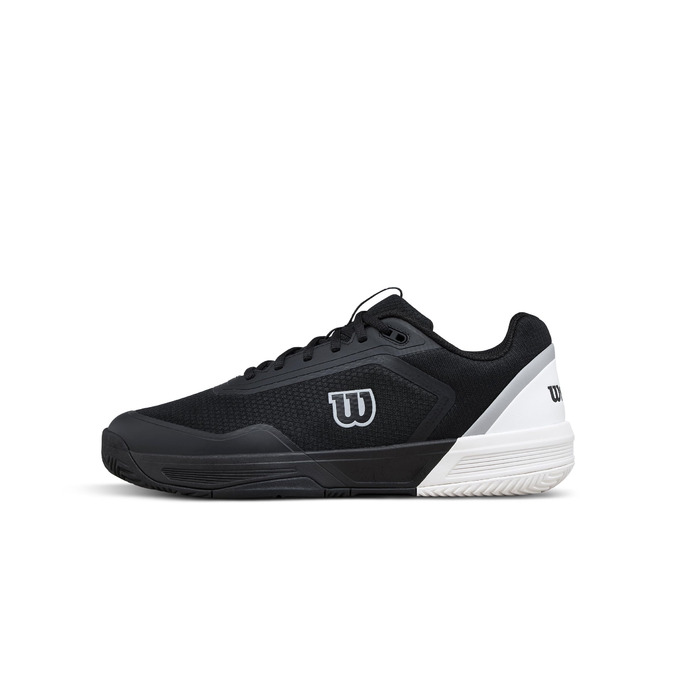 Тенісні кросівки Wilson Courtglide Schwarz WRS339790 (42 EU, Широкий розмір, Чорно-білі)