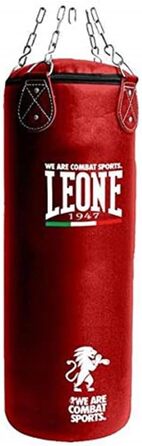 Боксерський мішок LEONE 1947 AT840, 20 кг, чорний/червоний, для дорослих, універсальний