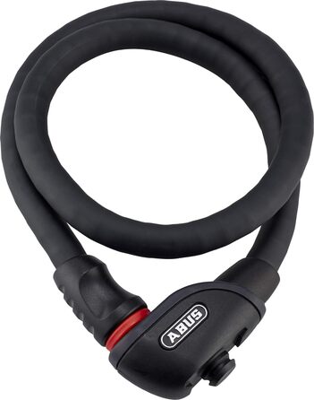 Замок ABUS Steel-O-Flex Phantom 8960, магнітний тримач, сталевий броньований трос, рівень безпеки 6, 85 см, чорний