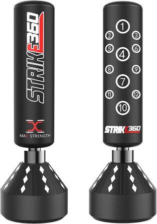 Вільностоячий боксерський мішок Max Strength 1,7 м для кікбоксингу, MMA, фітнесу, міцний і високоякісний для дому та залу