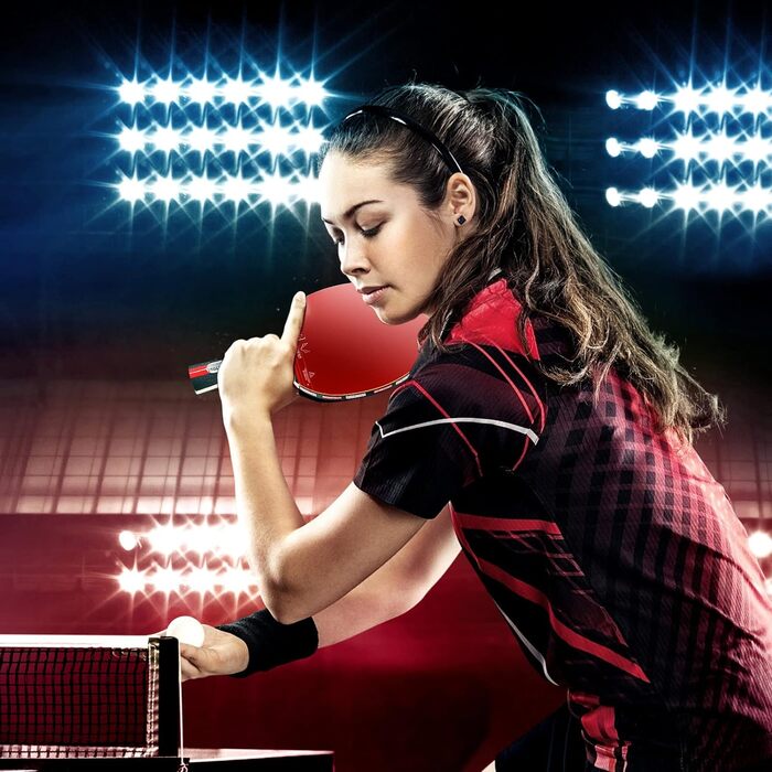 Набір для пінг-понгу: 2 ракетки та 3 м'ячі для гри в приміщенні та на вулиці