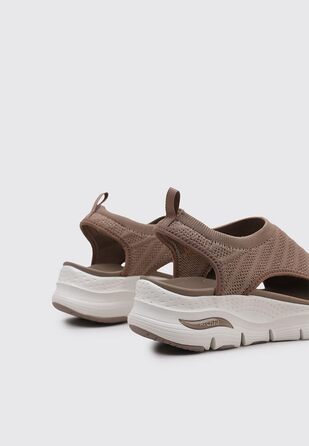 Сандалії Skechers Arch Fit City Catch для жінок (43 EU, Мокка Майлар в'язка)