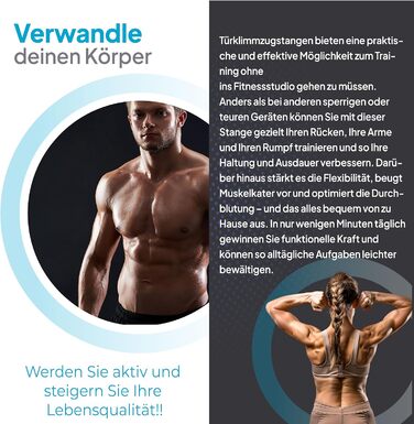 Рештокран для дверей OcioDual: турнік, петлі для підвіски, домашні тренування, фітнес