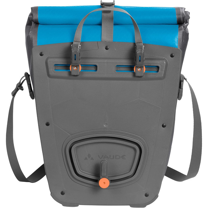 Велосумка VAUDE Aqua Back Plus Single 25 л, водонепроникна, для заднього багажника, проста установка, Німеччина, колір Icicle
