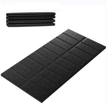 Захисний килимок під бігову доріжку та тренажери, шумопоглинаюча підкладка для підлоги (килим, ламінат), 183 x 81 x 0.6 см
