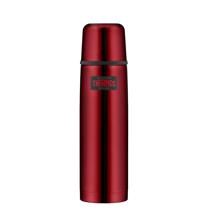 Термос Thermos Light & Compact з нержавіючої сталі, 0.75 л, Cranberry Red Polished (зберігає тепло до 24 годин)