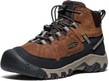 KEEN Targhee 4 Mid - водонепроникні трекінгові черевики для дітей, EU 35, Bison Brindle