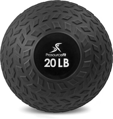 Медичний м'яч ProsourceFit Slam 5-50 фунтів – гладкий і текстурований, для силових і кардіо вправ, тренування корпусу