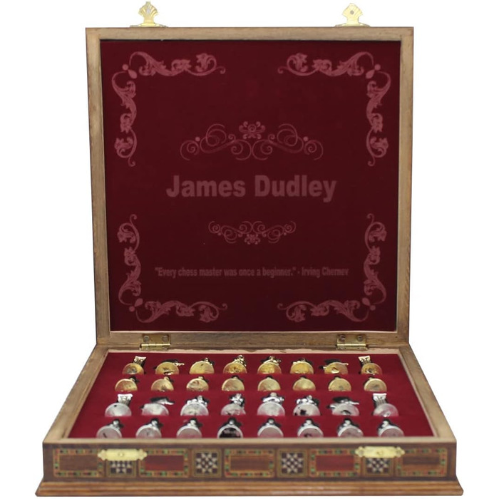 Персоналізований шаховий набір – 27,9 см. Ідеальний подарунок для сина, чоловіка, батька на день народження, річницю, Різдво